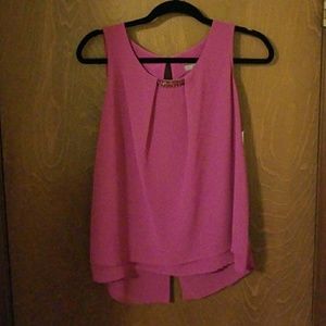 Lilac Blouse with Sheer backing